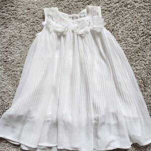 Doc a Dear White Lace Floral  Dress Toddler Girls Size 2T Special Occasion